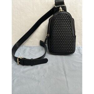 Urban Originals Anthropologie Liberty Woven Sling Bag in Black